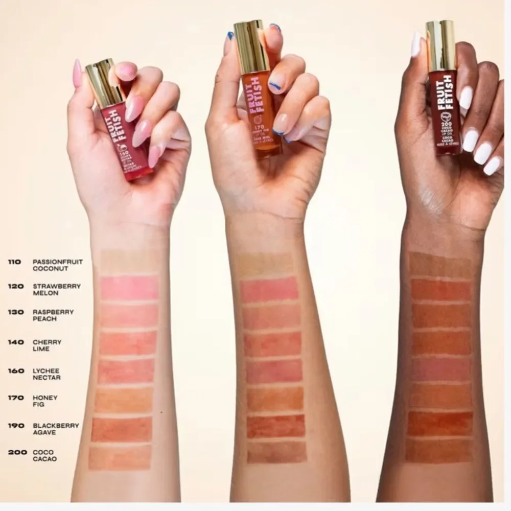 🦋 Milani Honey Fig nude caramel Fruit Fetish Lip Oil New FullSz